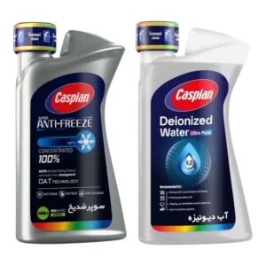 ضدیخ و ضدجوش 100 درصد خالص کاسپین مدل Four Seasons حجم 1000 میلی لیتر به همراه آب رادیاتو