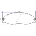 لنت ترمز جلو لنت پارس مدل 21099 مناسب برای نیسان زامیاد - Image 6