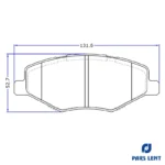 لنت ترمز جلو لنت پارس کد 80123 مناسب برای ام وی ام 315 به همراه لنت ترمز عقب - Image 6