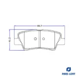 لنت ترمز جلو لنت پارس کد 23891 مناسب برای چانگان CS35 به همراه لنت ترمز عقب - Image 6