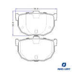 لنت ترمز عقب لنت پارس کد 80162 دو جفت مناسب برای جک J5 - Image 6
