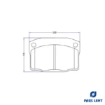 لنت ترمز جلو پارس لنت کد 20867 مناسب برای دوو سیلو - Image 5