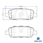 لنت ترمز جلو لنت پارس کد 25202 مناسب برای هایما S5  به همراه لنت ترمز عقب - Image 6