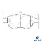 لنت ترمز جلو لنت پارس مدل 23600 مناسب برای فردا موتور FMC SX5 - Image 7