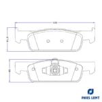 لنت ترمز جلو لنت پارس مدل PL25702 مناسب برای رنو ساندرو - Image 6