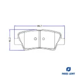 لنت ترمز عقب لنت پارس مدل 80124 مناسب برای هیوندای النترا - Image 6