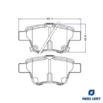 لنت ترمز عقب پارس لنت کد 80205 مناسب برای فردا موتور FMC SX5 - Image 6