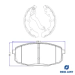 لنت ترمز جلو لنت پارس کد 23966 مناسب برای کیا سراتو سایپایی به همراه لنت ترمز عقب - Image 7