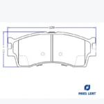 لنت ترمز جلو لنت پارس مدل PL23873 مناسب برای کوئیک R - Image 6