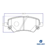 لنت ترمز جلو لنت پارس مدل PL80139-1 مناسب برای ام وی ام 315 - Image 5