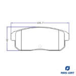 لنت ترمز عقب لنت پارس کد 24039 مناسب برای نیسان ماکسیما اتوماتیک - Image 4
