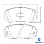 لنت ترمز جلو لنت پارس مدل PL80138-2 مناسب برای کیا اپتیما JF - Image 5
