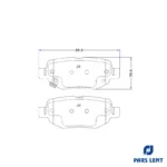 لنت ترمز عقب خودرو لنت پارس کد 4-80164 دو جفت مناسب برای ام وی ام X33S - Image 5