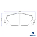 لنت ترمز جلو لنت پارس کد 24347 مناسب برای برلیانس H230 - Image 6