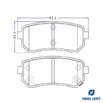 لنت ترمز عقب لنت پارس کد 24320 مناسب برای جک S5 دنده ای - Image 6