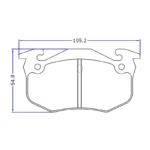 لنت ترمز عقب پارس لنت مدل PL20973 مناسب برای پژو 206 - Image 5