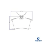 لنت ترمز عقب لنت پارس مدل 20961 مناسب برای تارا - Image 4