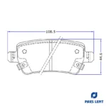 لنت ترمز عقب لنت پارس مدل 80204 مناسب برای چری تیگو 7 - Image 6