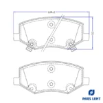 لنت ترمز جلو لنت پارس مدل PL80176 مناسب برای جک S3 - Image 6