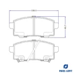لنت ترمز عقب لنت پارس مدل 80209 مناسب برای کی ام سی T8 New - Image 6