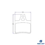 لنت ترمز عقب لنت پارس مدل 20162 مناسب برای سیتروئن زانتیا - Image 4