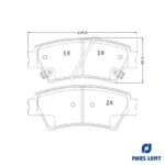 لنت ترمز عقب لنت پارس کد 80219 دو جفت مناسب برای جک KMC T9 - Image 5
