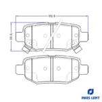 لنت ترمز عقب لنت پارس کد 1-80164 دو جفت مناسب برای تیگارد X35 - Image 7