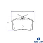 لنت ترمز جلو لنت پارس کد 23130 مناسب برای برلیانس H320 به همراه لنت ترمز عقب - Image 7