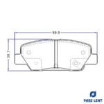 لنت ترمز عقب لنت پارس مدل 80135 مناسب برای پژو 207 - Image 7