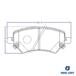 لنت ترمز جلو لنت پارس مدل 1-80139 مناسب برای ام وی ام X55 - Image 6