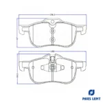 لنت ترمز جلو لنت پارس مدل 23112 مناسب برای MG6 - Image 6