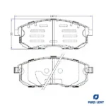 لنت ترمز جلو لنت پارس مدل 21561 مناسب برای نیسان تیانا - Image 5