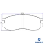 لنت ترمز جلو پارس لنت کد 21647 مناسب برای میتسوبیشی گالانت قدیم GLS92 - Image 5