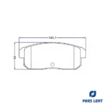 لنت ترمز عقب پارس لنت مدل PL24039 مناسب برای نیسان ماکسیما - Image 2