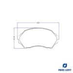 لنت ترمز جلو لنت پارس کد 23490 مناسب برای مزدا 323 GLX - Image 4