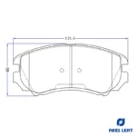 لنت ترمز جلو لنت پارس مدل 23891 مناسب برای دانگ فنگ دیگنیتی - Image 4