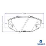 لنت ترمز جلو پارس لنت مدل PL25169 مناسب برای دنا - Image 4