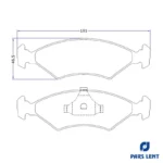 لنت ترمز جلو لنت پارس کد 1-20753 دو جفت مناسب برای فولکس واگن گل - Image 6